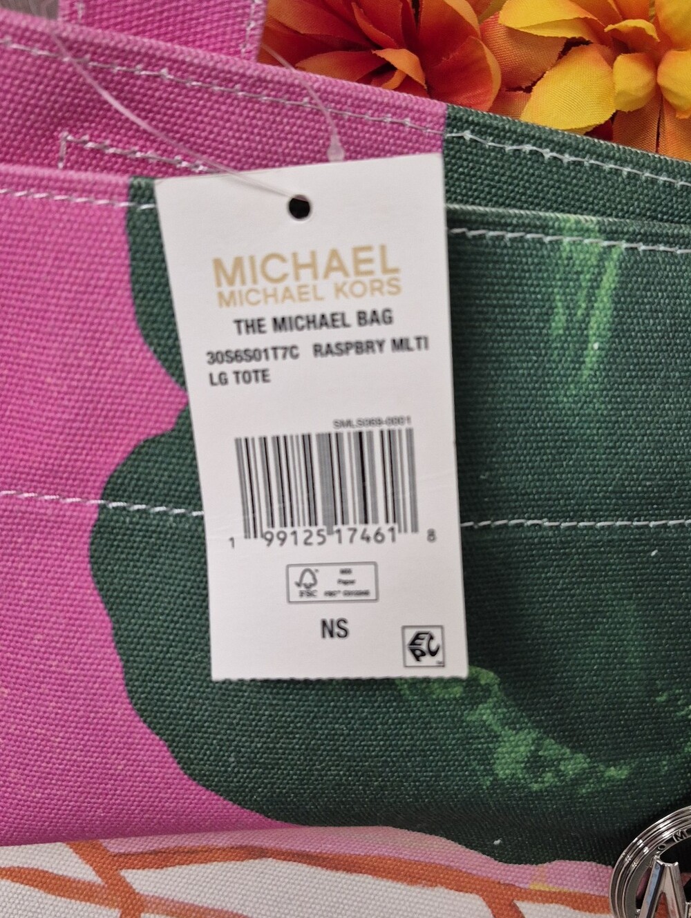 Michael Kors X Christina Zimpel Large Cotton Canvas Tote Bag. NEW WITH TAG - Picture 7 of 9